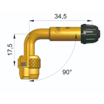 RIGID BENT BRASS VALVE EXTENSION 90° RIGID BENT BRASS VALVE EXTENSION 90°